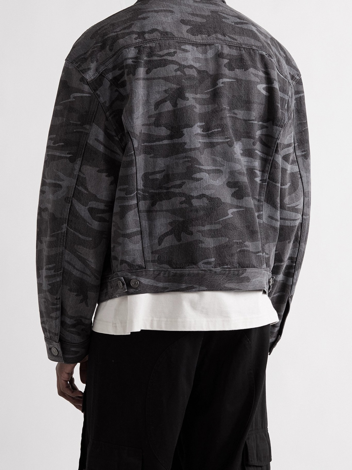 Balenciaga camouflage-print Denim Jacket - Farfetch
