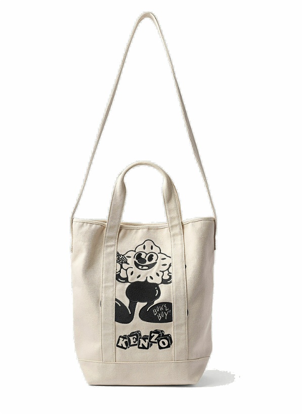 Photo: Kenzo - Boke Boy Tote Bag in Cream
