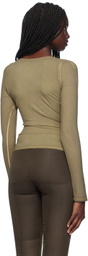 KNWLS Khaki Ghost Long Sleeve T-Shirt