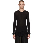 Rick Owens Black Long Sleeve Basic T-Shirt