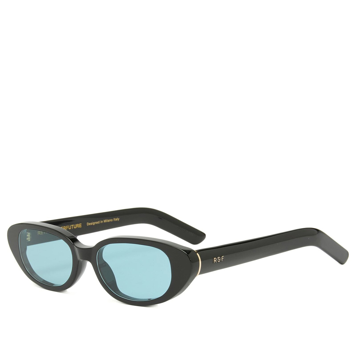 Retrosuperfuture Vega Sunglasses in Black/Blue 