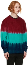 The Elder Statesman Multicolor Gradient Racing Sweater