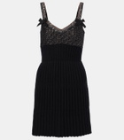 Giambattista Valli Sequined knitted wool minidress