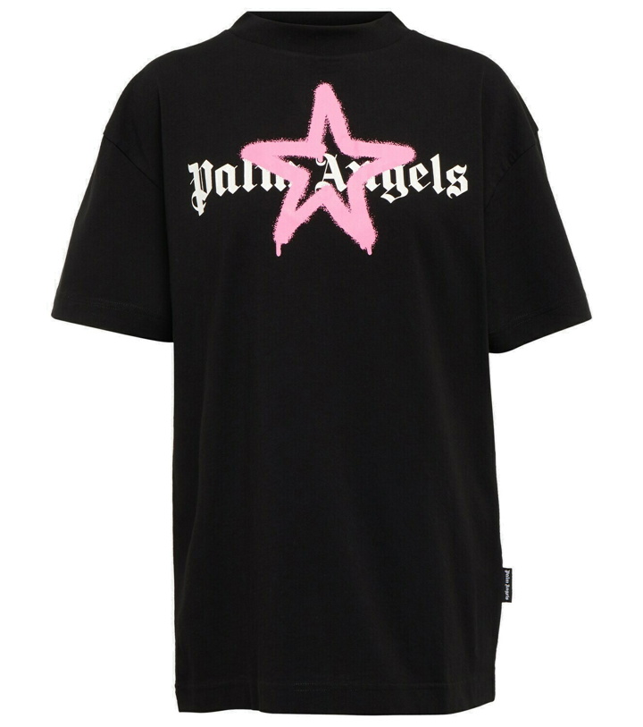 Photo: Palm Angels - Star Sprayed printed cotton T-shirt