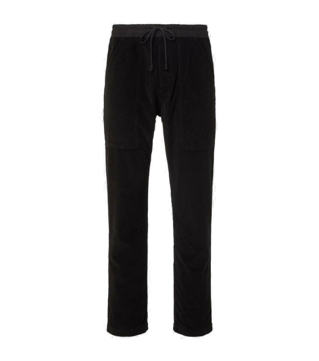 SAINT LAURENT - Wide-Leg Velvet Trousers - Green Saint Laurent