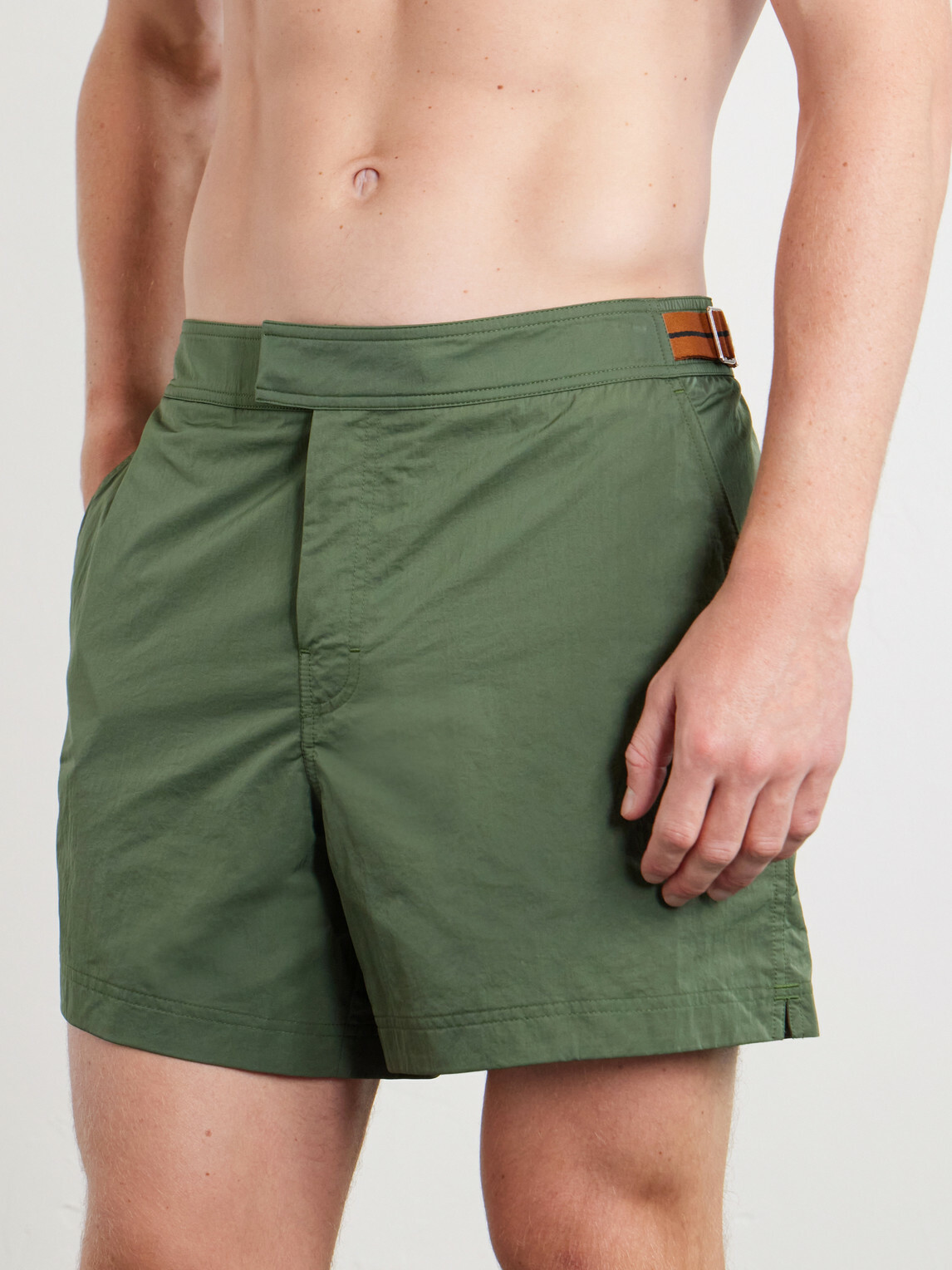 Zegna - Rio Straight-Leg Mid-Length Swim Shorts - Green