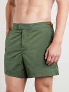 Zegna - Rio Straight-Leg Mid-Length Swim Shorts - Green