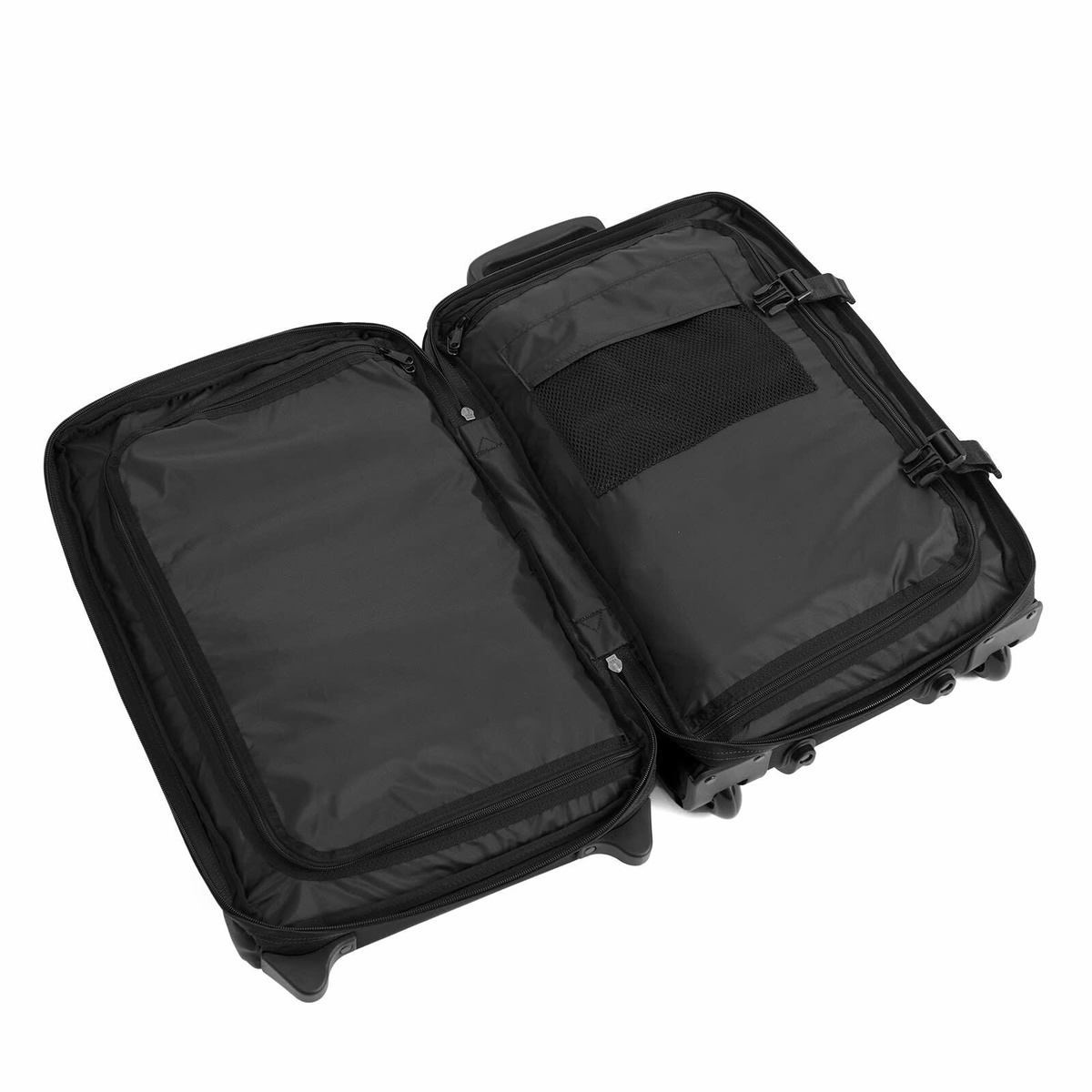 Eastpak Transit'r Small Travel Bag With Wheels in Tarp Black 
