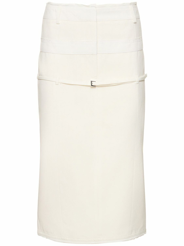 Photo: JACQUEMUS - La Jupe Caraco Crepe Midi Skirt