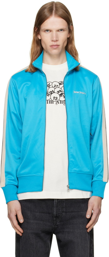 Photo: Palm Angels Blue Classic Logo Track Jacket