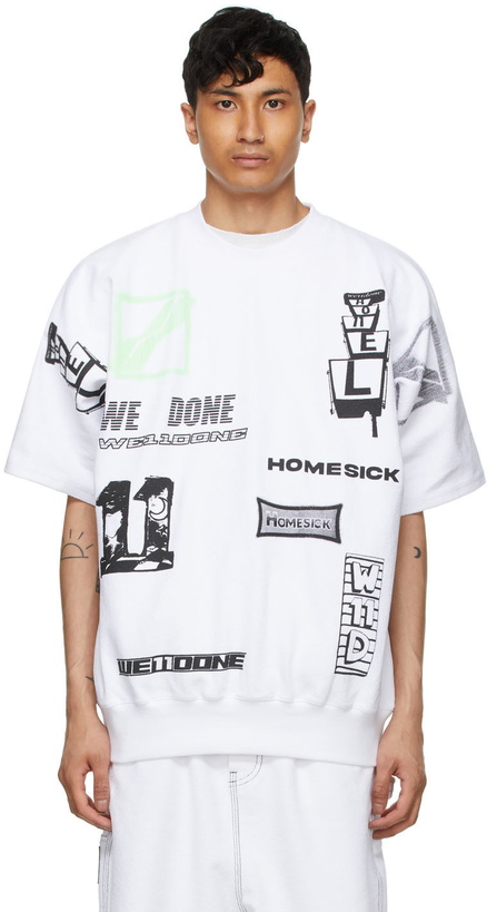 Photo: We11done White Graphic All Over T-Shirt