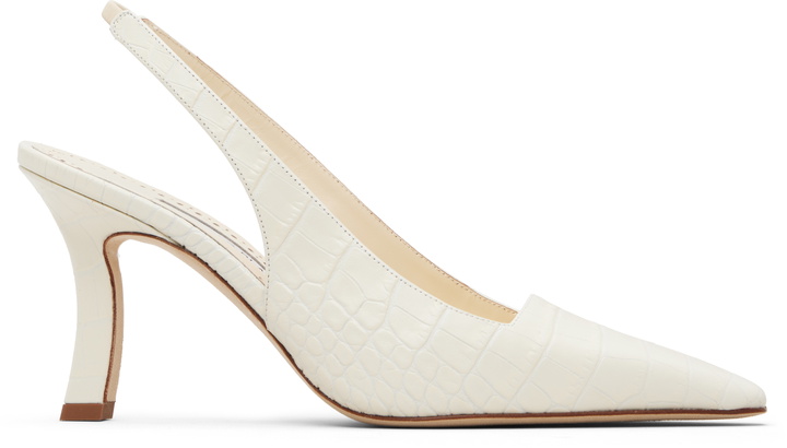 Photo: Manolo Blahnik Off-White Moirasli Heels