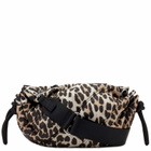 GANNI Women's Recycled Tech Small Duffle Bag in Leopard