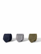 Mr P. - Set of Three 7cm Knitted Silk Ties