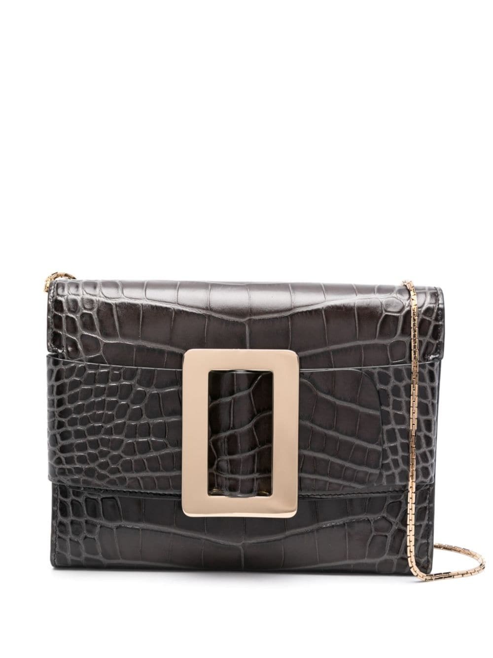 BOYY - Buckle Travel Case Croco Embossed Leather Clutch Bag