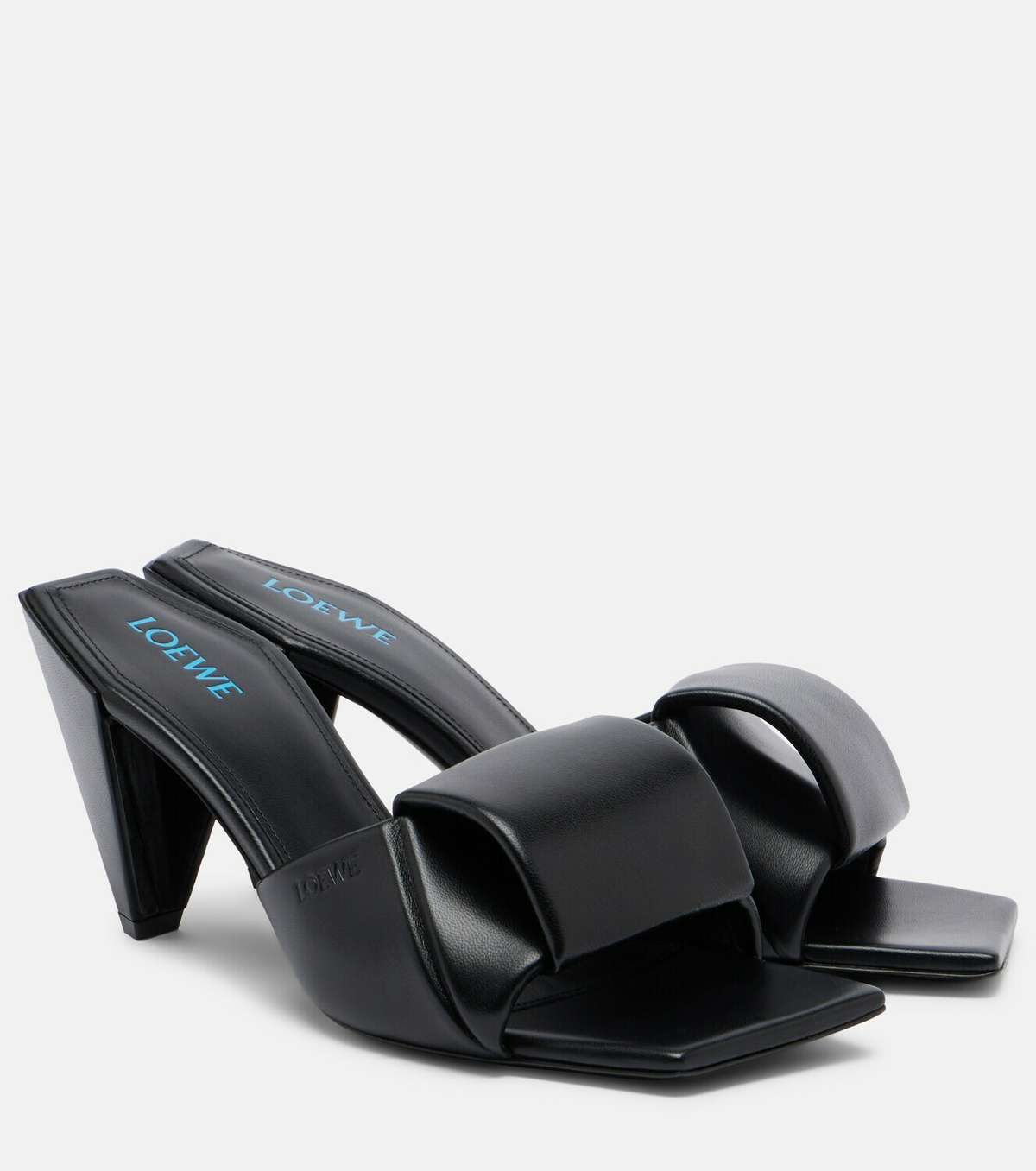 Loewe Origami leather mules