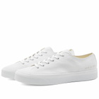 Common Projects Men's Tournament Low Classic Canvas Sneakers in White