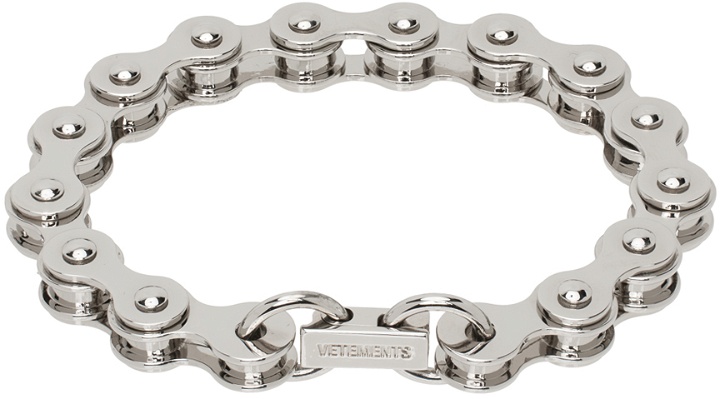 Photo: VETEMENTS Silver Biker Chain Bracelet