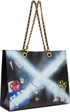 VAQUERA Black Trompe L'oeil Tote