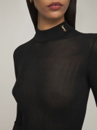 SAINT LAURENT - Silk Knit Top