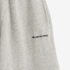 MKI Men's Mohair Blend Knit Wide Leg Joggers in Light Grey