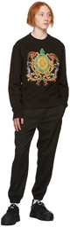 Versace Jeans Couture Black Garland Sun Sweatshirt