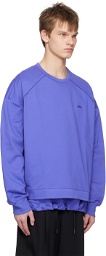 Juun.J Purple Paneled Sweatshirt