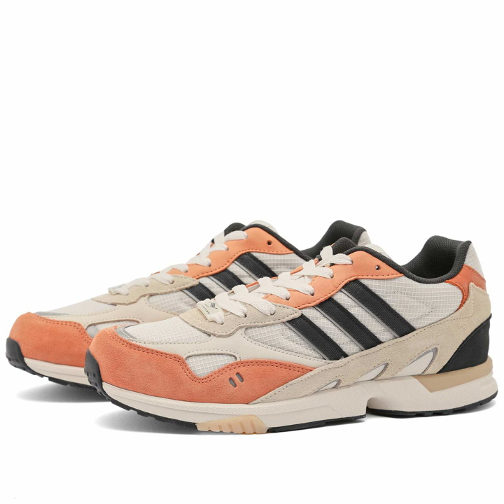 Photo: Adidas Men's Torsion Super Sneakers in Chalk White/Carbon