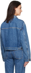 KHAITE Blue Saunder Denim Jacket