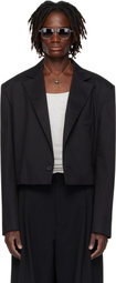 LU'U DAN Black Slashed Blazer