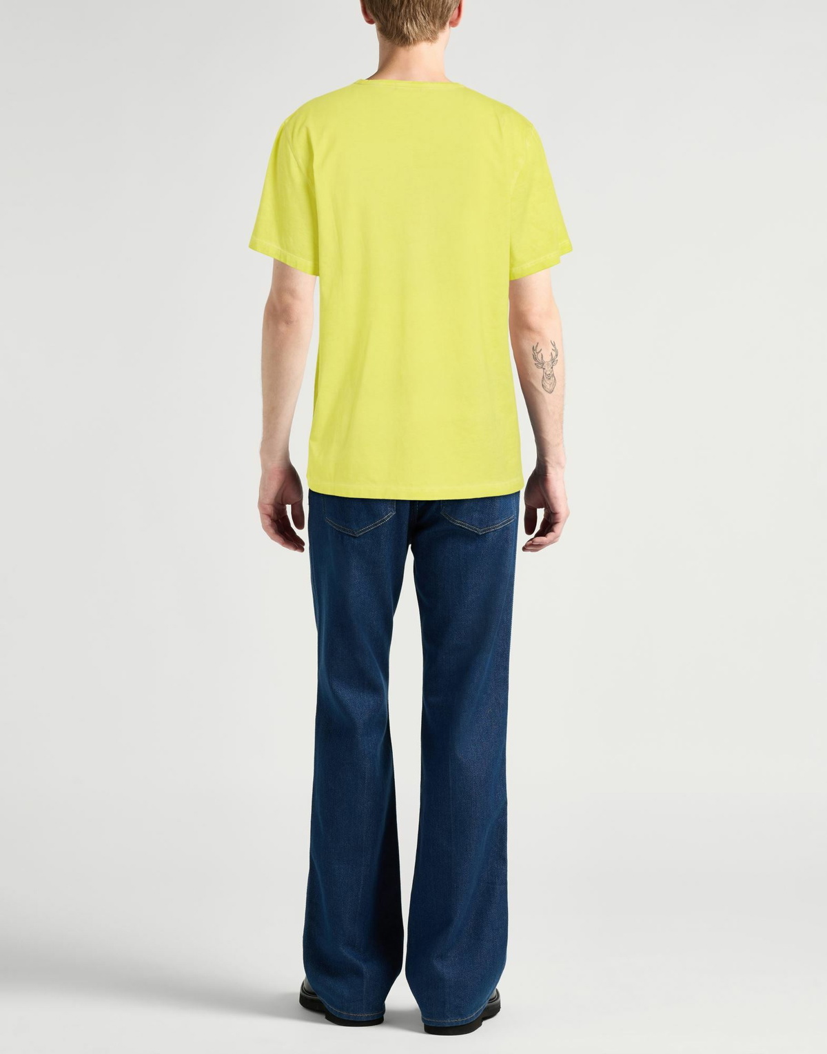 Theory Mens T-shirt Lime in Green