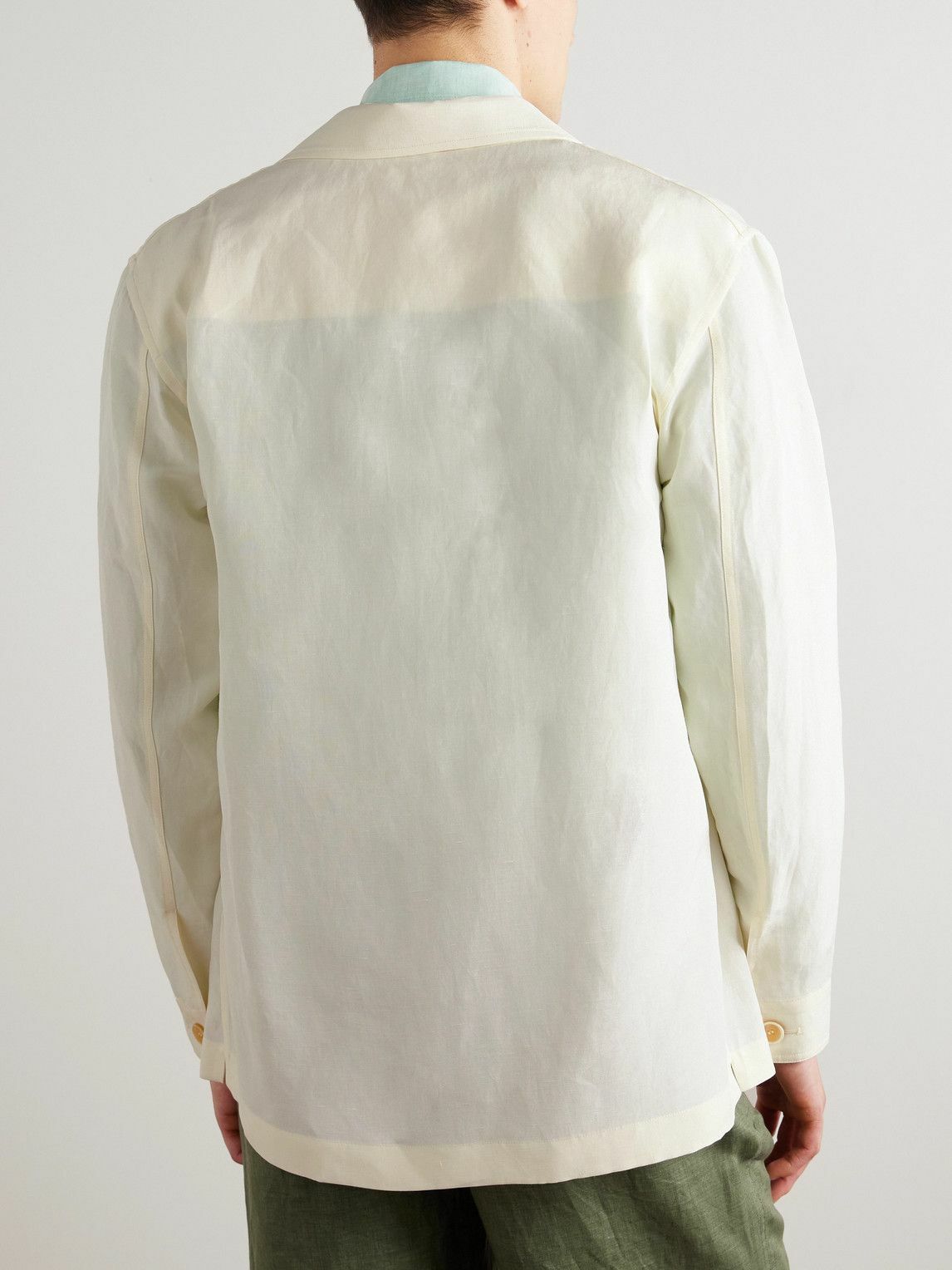 Loro Piana - Joele Linen and Silk-Blend Overshirt - White Loro Piana