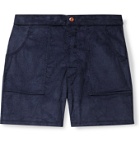 Birdwell - Cotton-Corduroy Shorts - Blue
