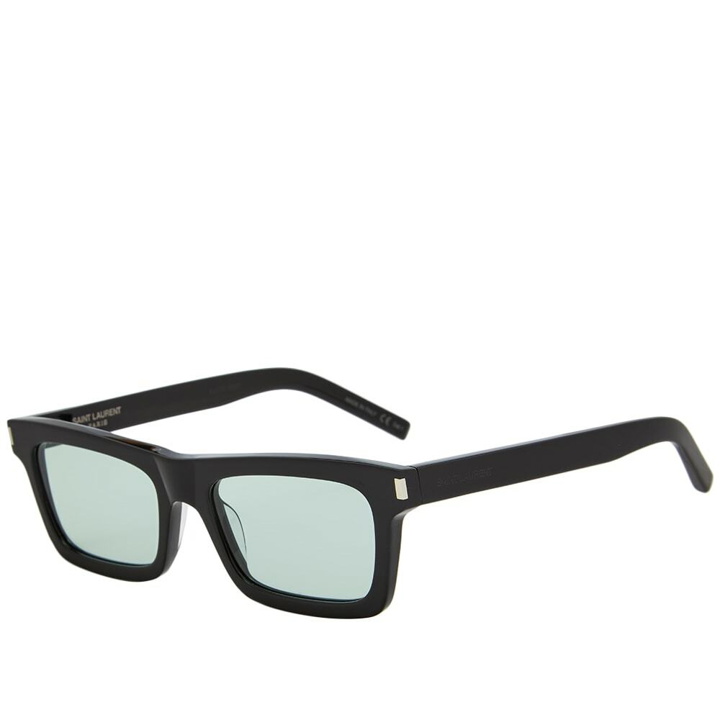 Photo: Saint Laurent Sunglasses Saint Laurent Betty Sunglasses in Black/Green