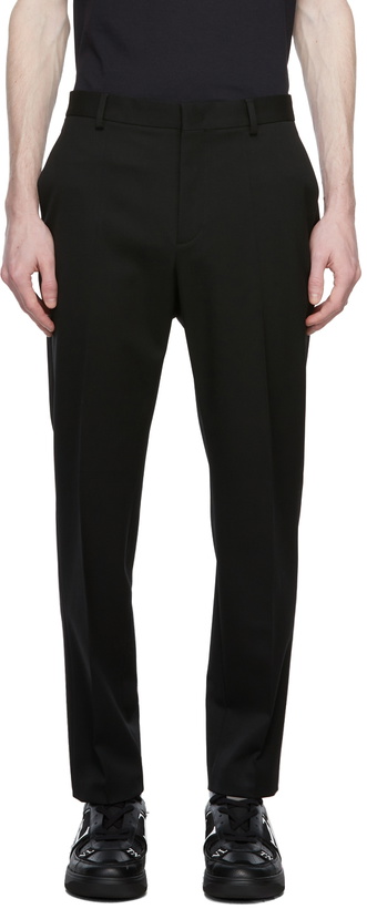 Photo: Valentino Black Pantalone Slim Leg Trousers