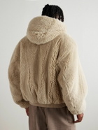 Fear of God - Alpaca and Cotton-Blend Hooded Bomber Jacket - Brown