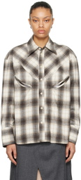 Commission Off-White & Brown Check Shirt