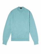 TOM FORD - Sea Island Cotton Sweater - Blue