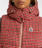 Moncler Niverolle checked wool-blend down vest