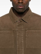 ENTIRE STUDIOS Brown Cotton Denim Jacket