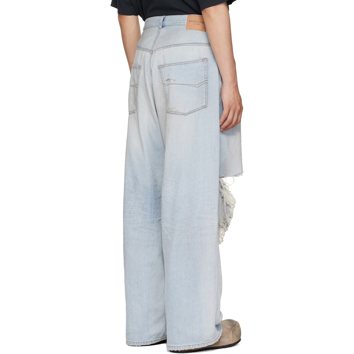 Balenciaga Blue Baggy Jeans
