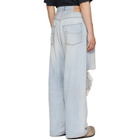 Balenciaga Blue Baggy Jeans