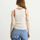JW Anderson Women's Contrast Trim Vest in Ecru