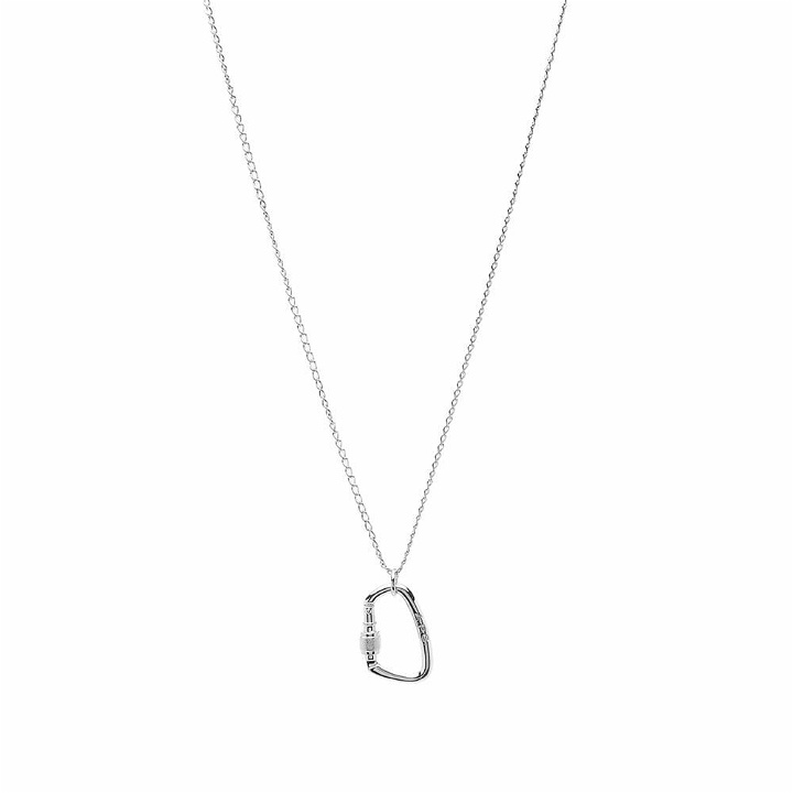 Photo: A.P.C. Men's Lock Necklace in Silver