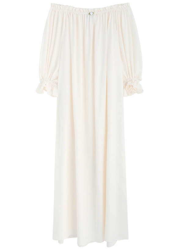Photo: Sleeper Zephir Off-the-shoulder Maxi Dress White