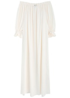 Sleeper Zephir Off-the-shoulder Maxi Dress White