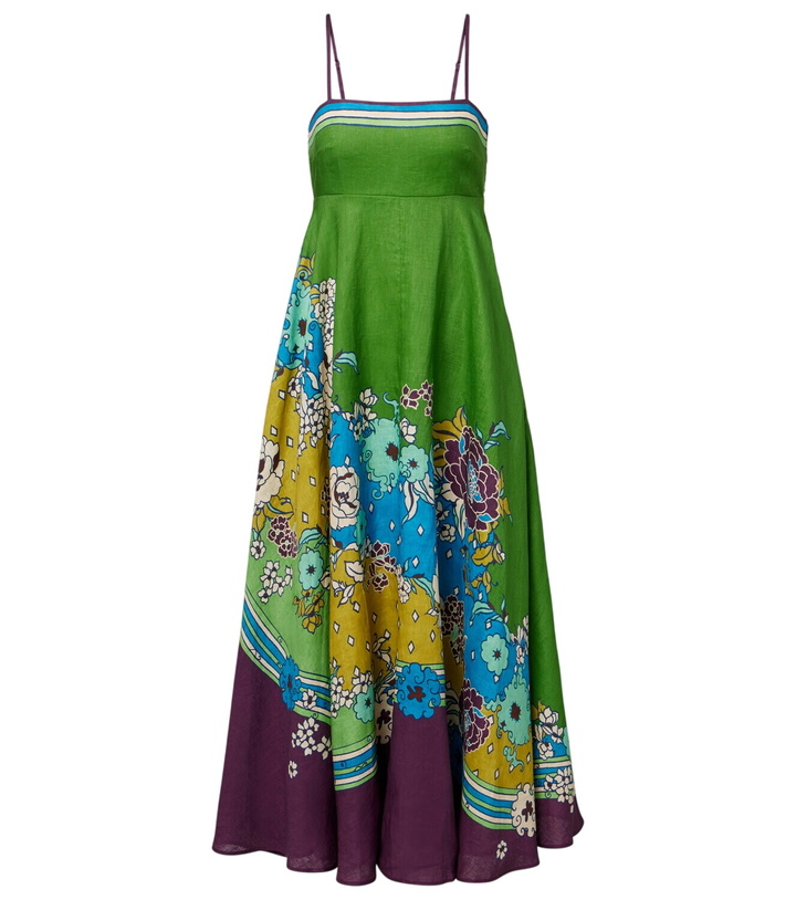 Photo: Alémais Nanci printed linen maxi dress