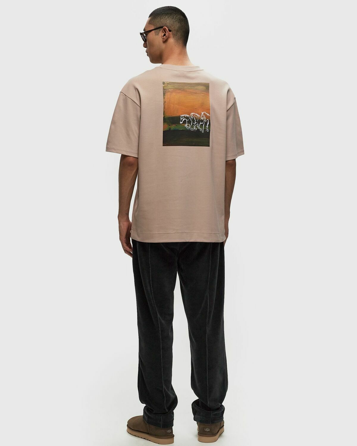 OAS Frontier T-shirt Beige Mens Shortsleefe