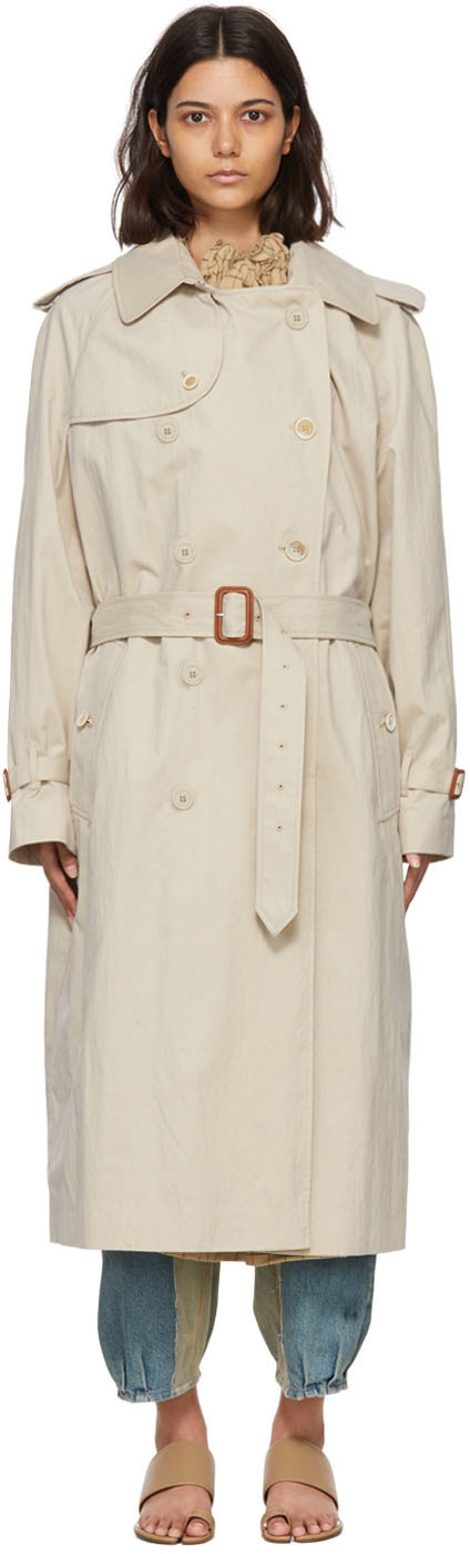 Maison Margiela - Woman - Beige - Coat
