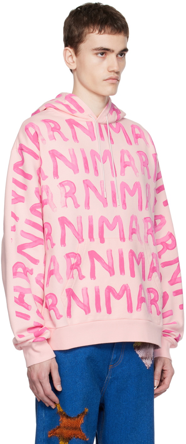 【MARNI】 Printed cotton jersey hoodie Printed cotton jersey hoodie in white - Marni | Mytheresa